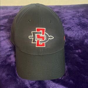 Black Cap with Red and White Logo